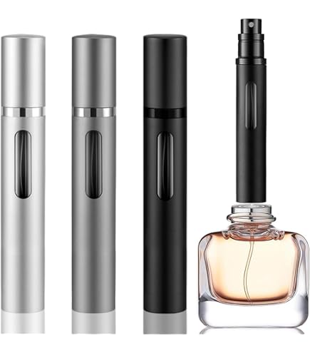 Amazon.com: Silver Metallic Perfume Atomizer Spray 10 ML for purse